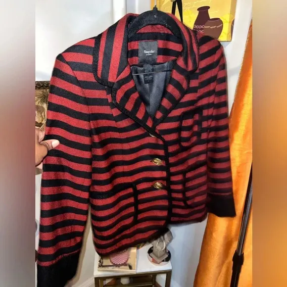 Smythe Cropped Wool Blend Blazer size 4