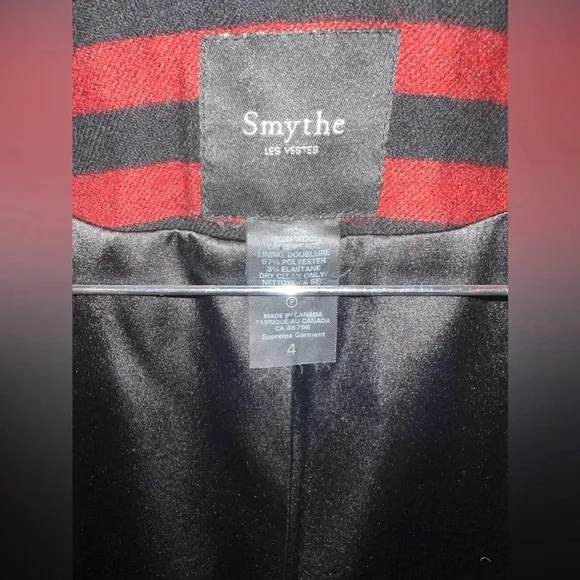Smythe Cropped Wool Blend Blazer size 4