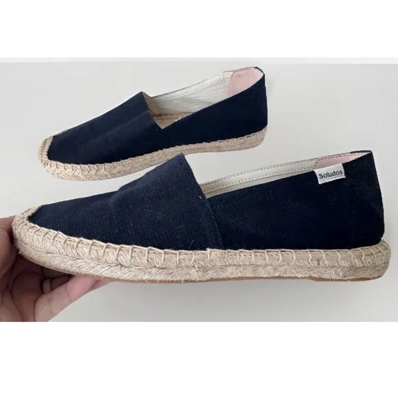 Soludos Black The Original Dali Espadrilles Flats Shoes Women’s Size 9