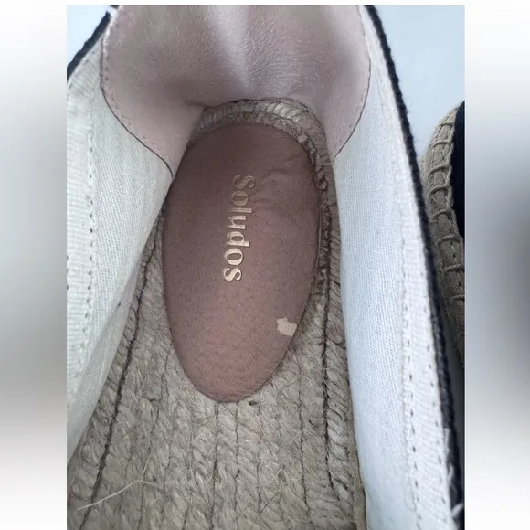 Soludos Black The Original Dali Espadrilles Flats Shoes Women’s Size 9