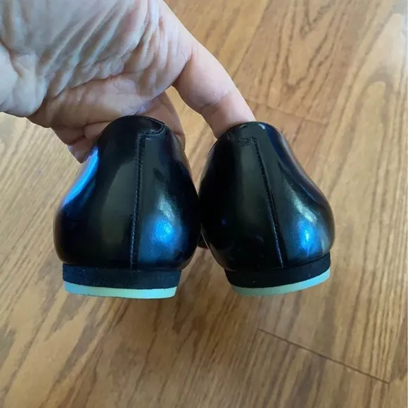 Sophia Webster Black Leather Butterfly Flats shoes 37.5