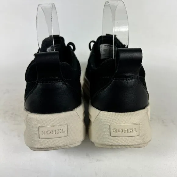 Sorel Ona 503 Sneakers Women's 8.5 Black White Lace Up Running athletic Shoes