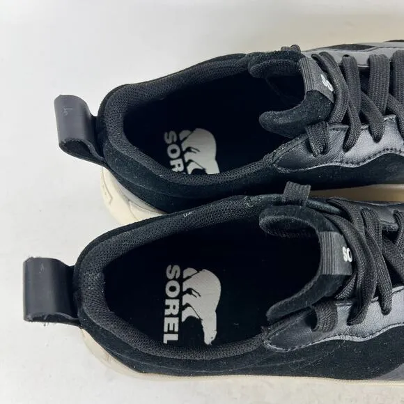 Sorel Ona 503 Sneakers Women's 8.5 Black White Lace Up Running athletic Shoes