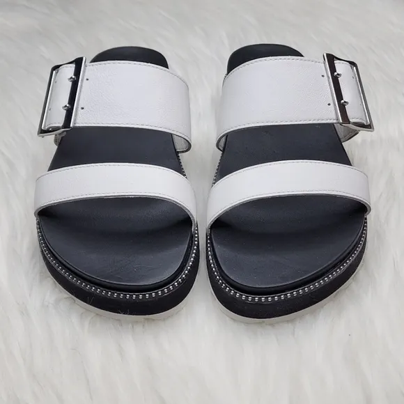 SOREL Roaming Buckle Slide Sandals Sea Salt