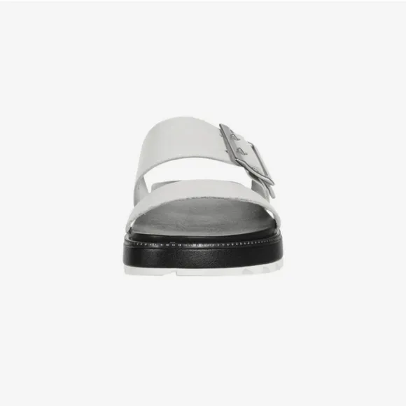 SOREL Roaming Buckle Slide Sandals Sea Salt
