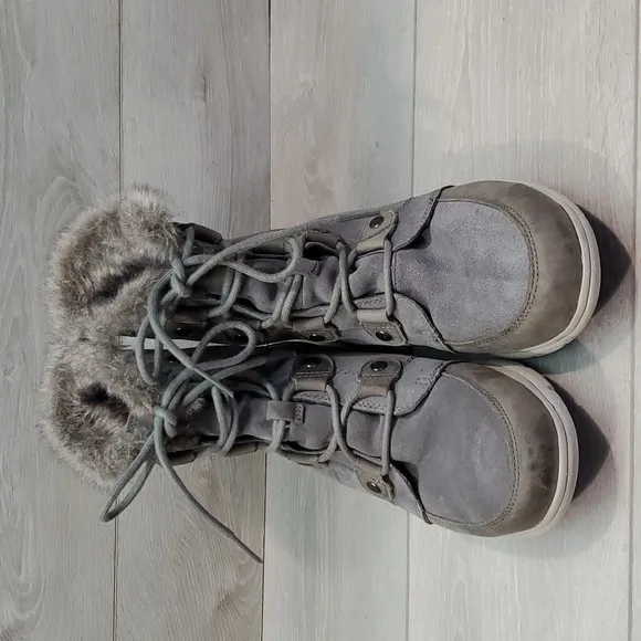 Sorel Women Explorer Joan Outdoor Fur Boots Shoes sz 11