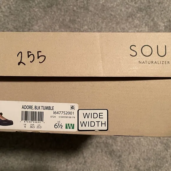 SOUL Naturalizer Black Wedge Mary Jane Shoes WIDE WIDTH