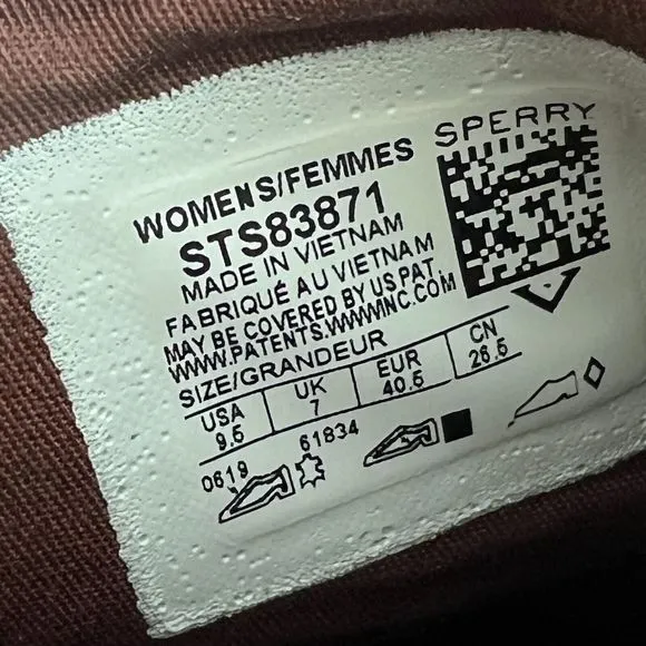 Sperry Bootie Women Size 9.5M Brown Leather Chelsea Pull-on Shoes