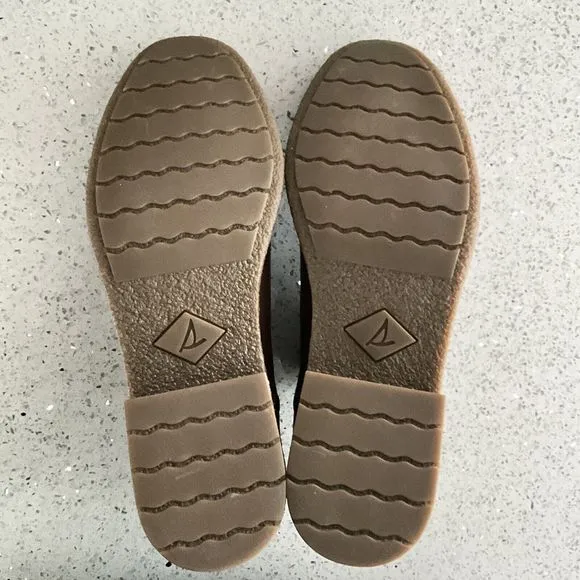 Sperry Bootie Women Size 9.5M Brown Leather Chelsea Pull-on Shoes
