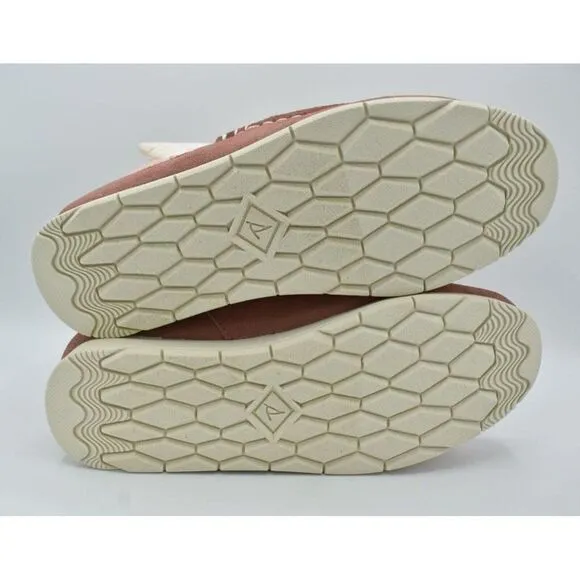 Sperry Womens Size 9 Moc Sider Nylon Pink Booties Shoes