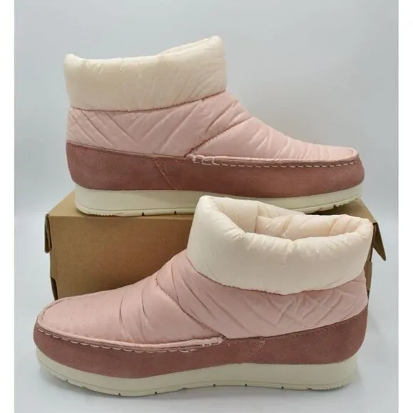 Sperry Womens Size 9 Moc Sider Nylon Pink Booties Shoes