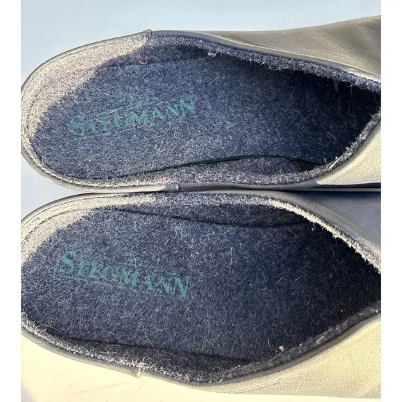 Stegmann Women’s Shoes Outdoor Size 10.5 Dark Navy Blue Leather Clog