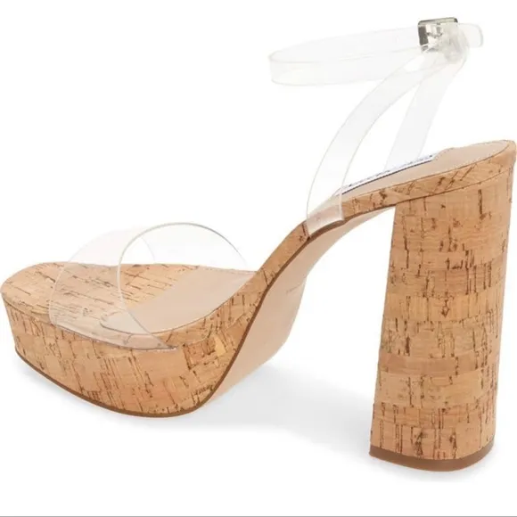 Steve Madden Lessa Platform Ankle Strap Sandal.
