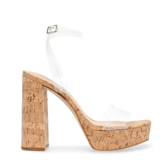 Steve Madden Lessa Platform Ankle Strap Sandal.