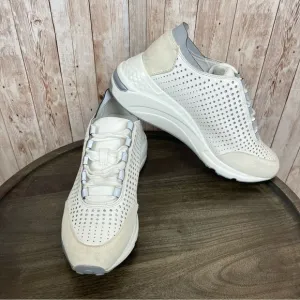 Steve Madden Perforated Reflective Leather Sneaker Size 9.5 Women