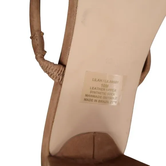 Steve Madden Shoes Womens 10 Sandal Mule Pumps Double Strap Leather Brown Lilah