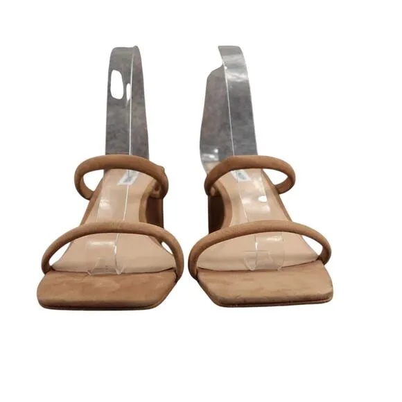 Steve Madden Shoes Womens 10 Sandal Mule Pumps Double Strap Leather Brown Lilah