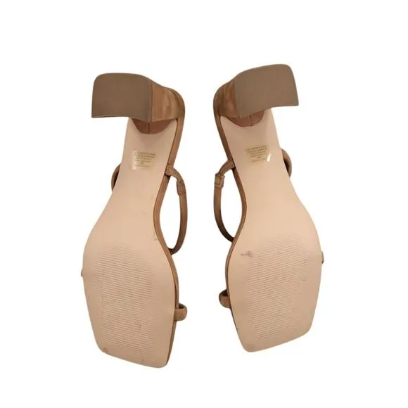 Steve Madden Shoes Womens 10 Sandal Mule Pumps Double Strap Leather Brown Lilah