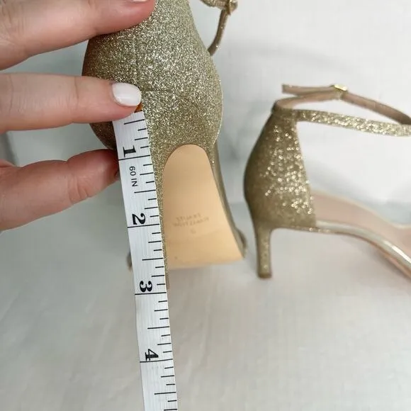 Stuart Weitzman Amelina Giltter Sandals 6