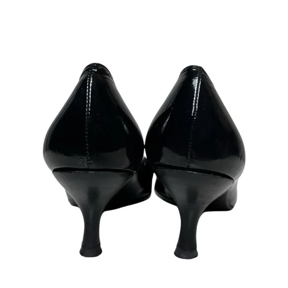 Stuart Weitzman Black Leather Women's Loafer Pumps Size 7