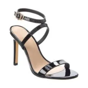 Stuart Weitzman Crystal Buckle 95 Sandals Women's 9.5B Black Stiletto Party S56