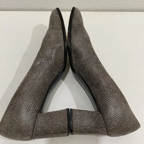 Stuart Weitzman Natdia Diamondbacks Square Toe Block Heel Pumps |Size 8