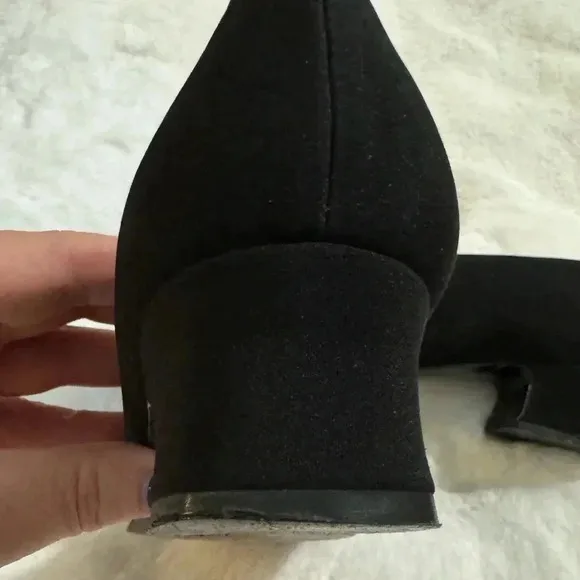 Stuart Weitzman Vintage Bow Rhinestone Heels 80’s 7 1/2 Holiday Party New Years