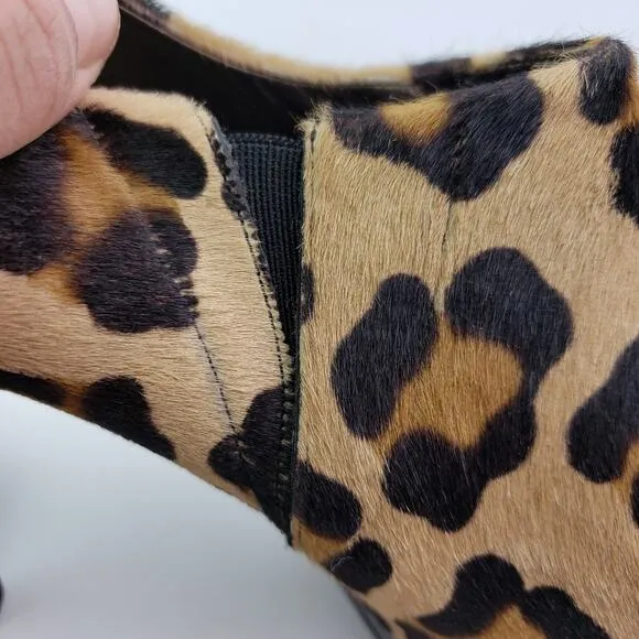 Stuart Weitzman Womens Size 8 Brown Leopard Pony Hair 4.5&quot; Heels Pump Shoes
