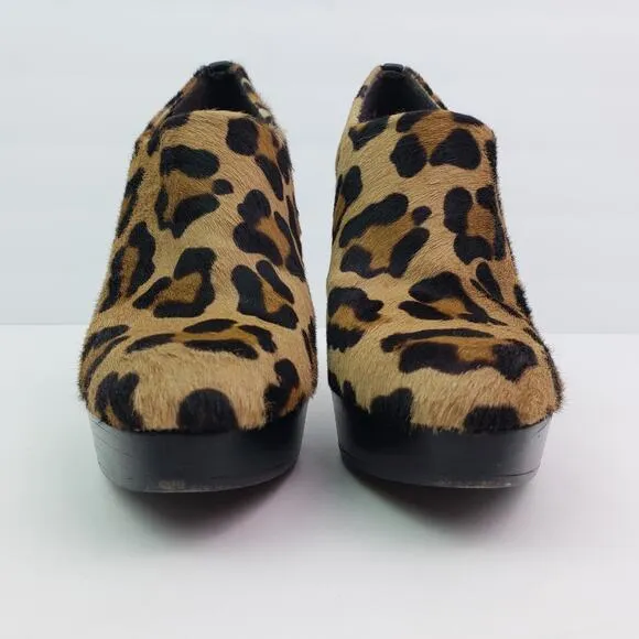Stuart Weitzman Womens Size 8 Brown Leopard Pony Hair 4.5&quot; Heels Pump Shoes