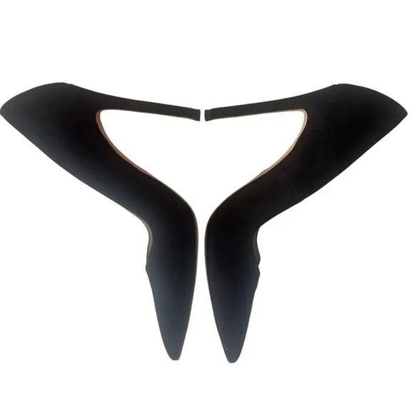 Stuart Weitzman Black Suede Pointy High Heels Size 9