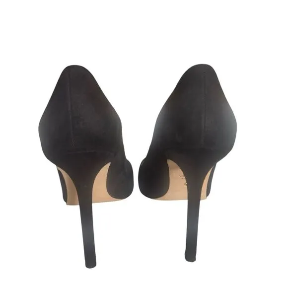 Stuart Weitzman Black Suede Pointy High Heels Size 9