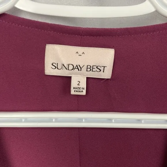 Sunday Best Rand Mauve Mini Dress - Size 2