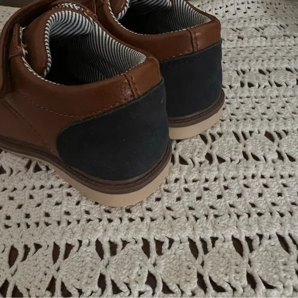 TAHARI BOYS INFANT DRESS SHOES SIZE 5 Brown Leather