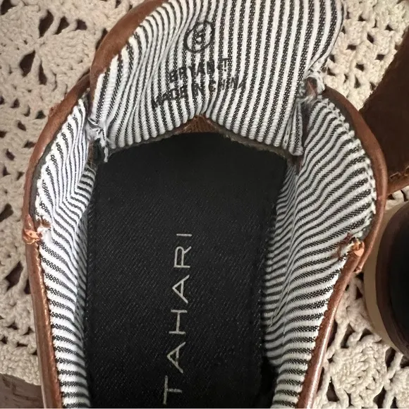 TAHARI BOYS INFANT DRESS SHOES SIZE 5 Brown Leather