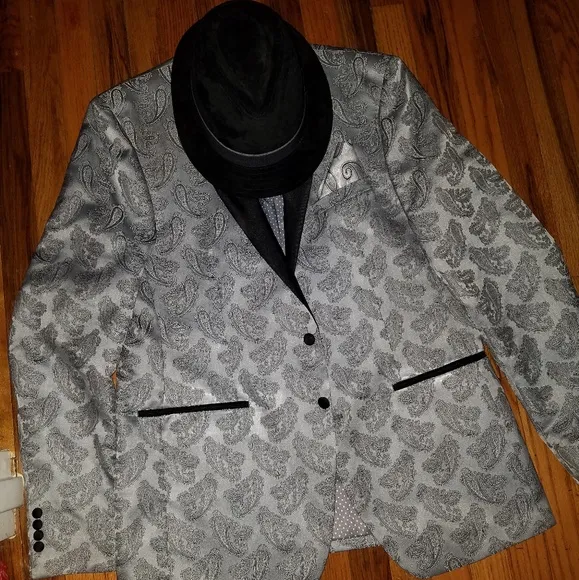 Tallia Men 46L Paisley Blazer/Sport coat