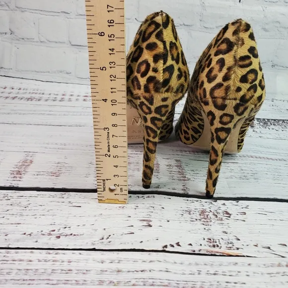 Tamara Mellon Leopard Print Calf Hair Stiletto Heel Pointed Pumps Size 9