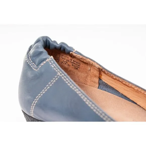 Taos Round Toe Flats Leather Upper Women's Shoes Sz EU 38 Us 7-7.5