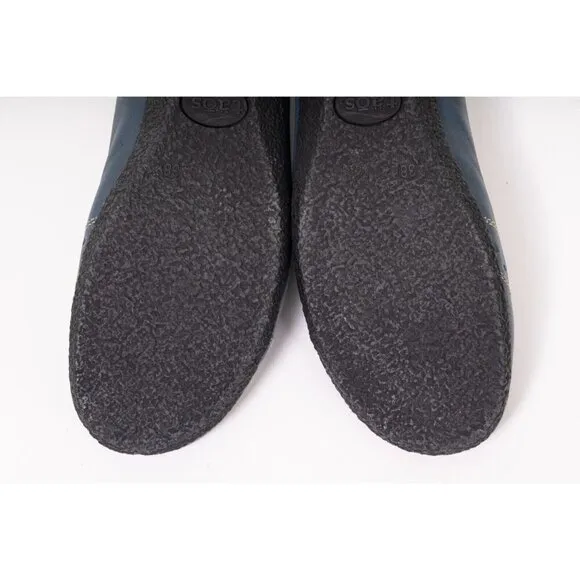 Taos Round Toe Flats Leather Upper Women's Shoes Sz EU 38 Us 7-7.5