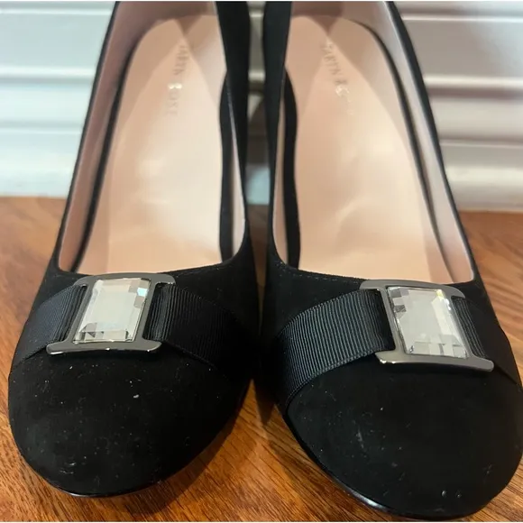 TARYN ROSE WOMEN'S BLACK SUEDE  PUMPS SIZE 8.5M PATSY STYLE