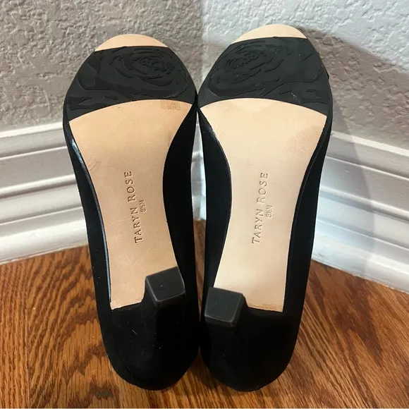 TARYN ROSE WOMEN'S BLACK SUEDE  PUMPS SIZE 8.5M PATSY STYLE