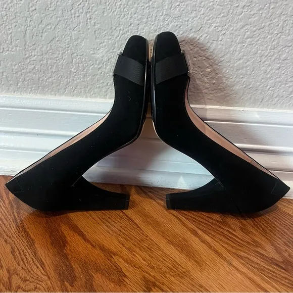 TARYN ROSE WOMEN'S BLACK SUEDE  PUMPS SIZE 8.5M PATSY STYLE