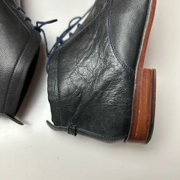 Ted Baker Black Ashcroft Premium Leather Delicate StitchingDetail Men’s Boots 12