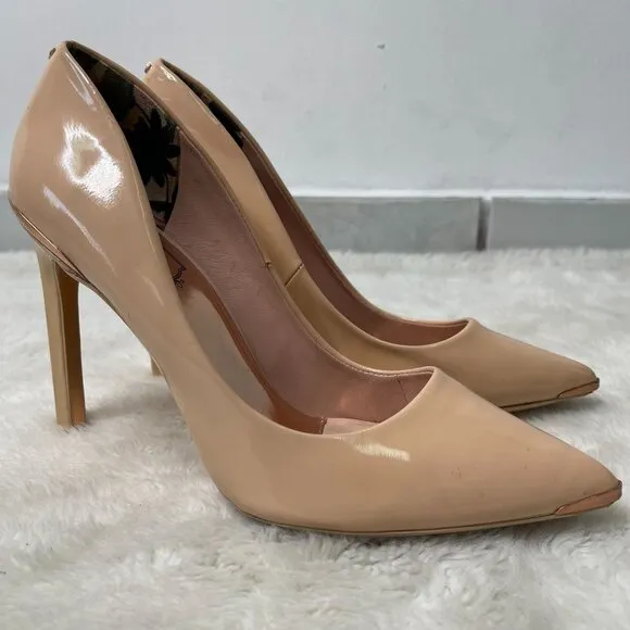 Ted Baker Women's Cream Cinderella High Heels Point Toe Pumps Size 38
