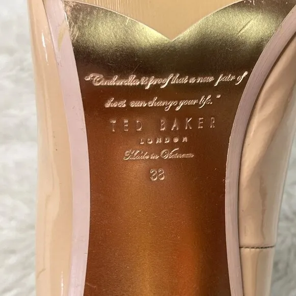 Ted Baker Women's Cream Cinderella High Heels Point Toe Pumps Size 38