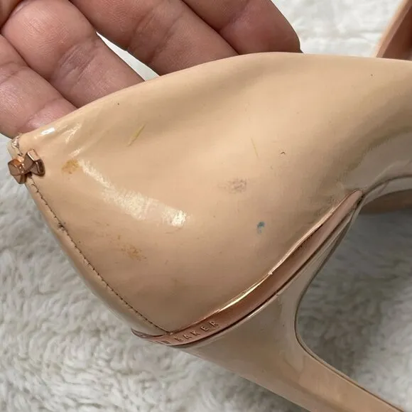 Ted Baker Women's Cream Cinderella High Heels Point Toe Pumps Size 38
