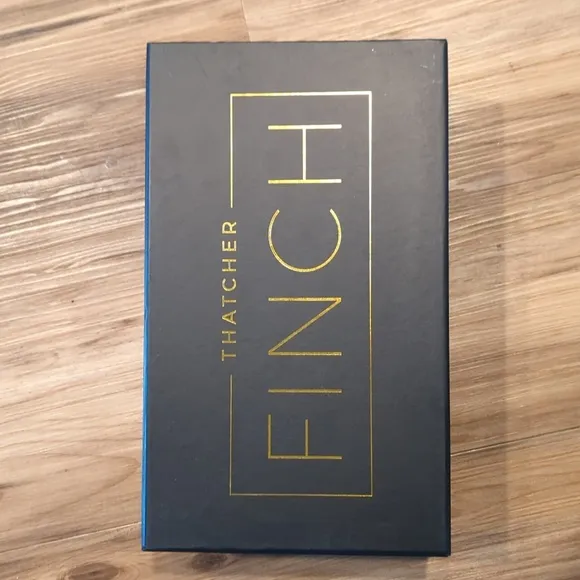 Thatcher Finch Men's Black‎ Gold Flecked Luxury Formal Dress Shoes Size 9