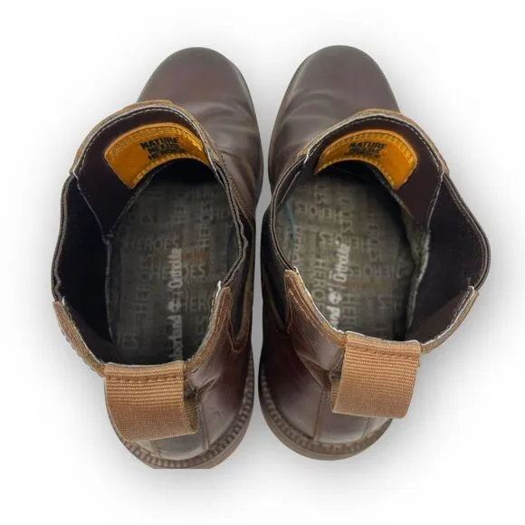Timberland Larchmont Chelsea Boot Shoes Brown Leather Men’s Size 9