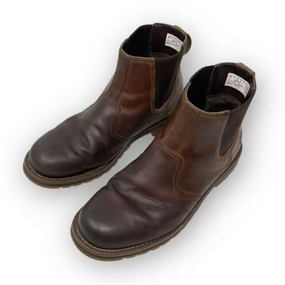 Timberland Larchmont Chelsea Boot Shoes Brown Leather Men’s Size 9