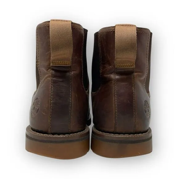 Timberland Larchmont Chelsea Boot Shoes Brown Leather Men’s Size 9