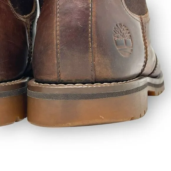 Timberland Larchmont Chelsea Boot Shoes Brown Leather Men’s Size 9